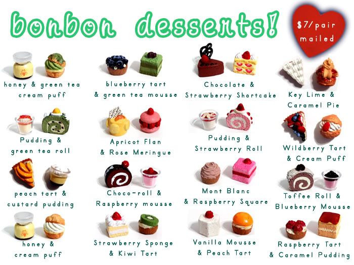 Cute Dessert Names
 cute names of dessert clipart Google Search