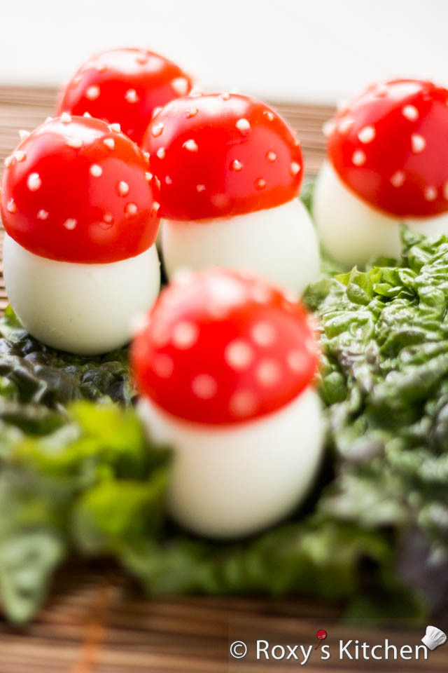 Cute Easter Appetizers
 Egg Mushrooms Roxy s Kitchen