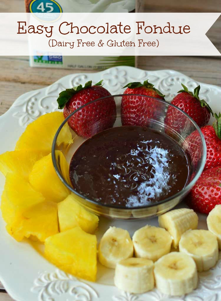 Dairy And Gluten Free Desserts
 Easy Chocolate Fondue Dairy Free and Gluten Free