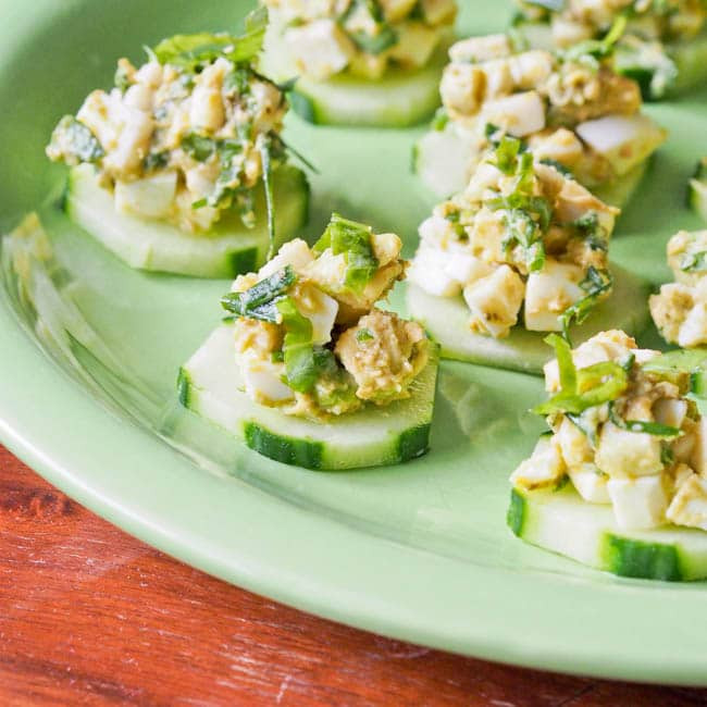 Dairy Free Appetizers
 Egg Salad Appetizers with Avocado Pesto Gluten Free