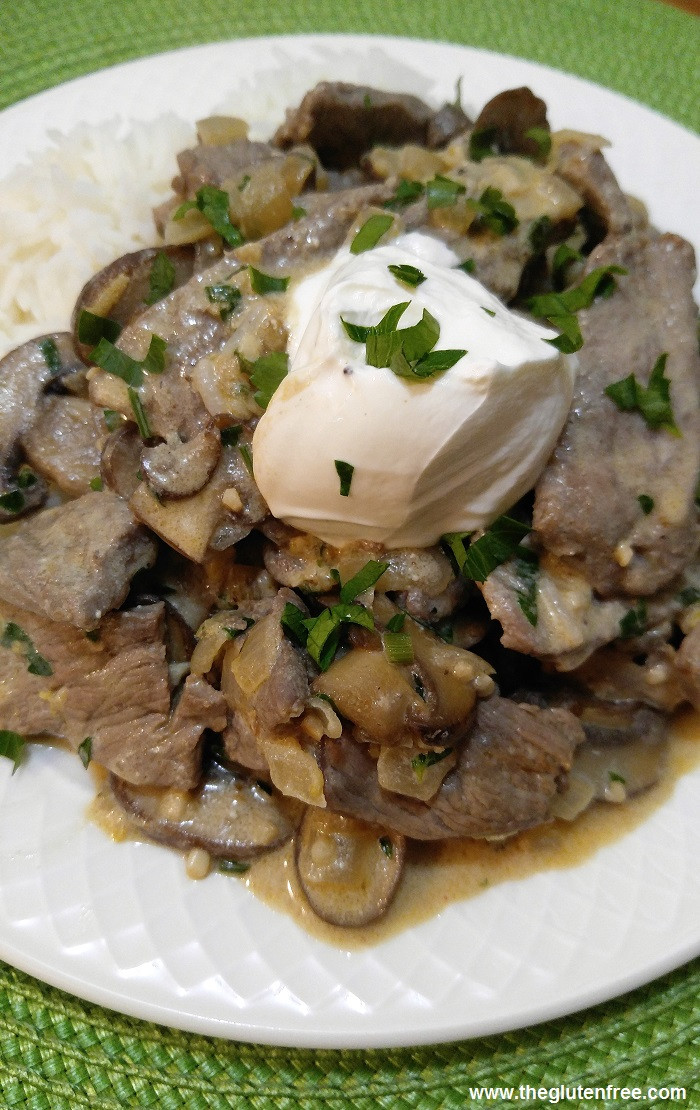 Dairy Free Beef Stroganoff
 Gluten Free Beef Stroganoff