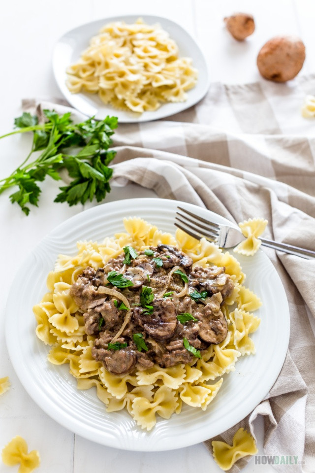 Dairy Free Beef Stroganoff
 Easy Dairy free Ground Beef Stroganoff Recipe with NO Sour