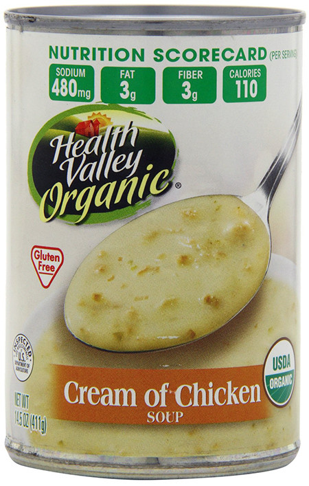 Dairy Free Cream Of Chicken Soup
 Health Valley Gluten free Cream of Chicken Soup