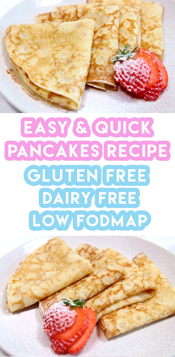Dairy Free Gluten Free Recipes
 Gluten Free Pancakes Recipe dairy free and low FODMAP