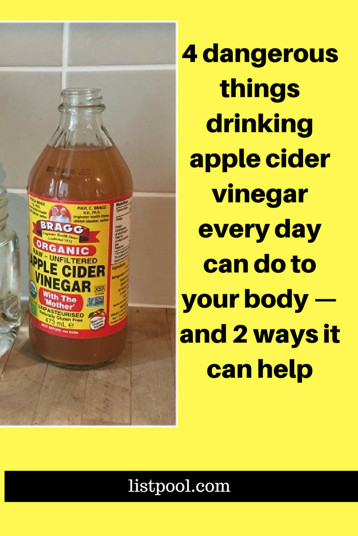 Dangers Of Drinking Apple Cider Vinegar
 4 dangerous things drinking apple cider vinegar every day
