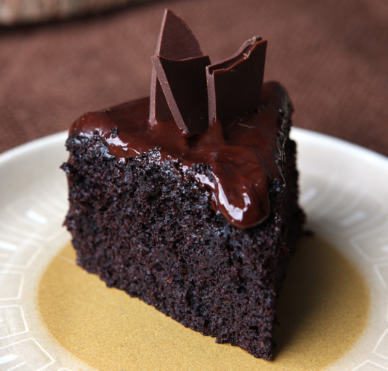 Dark Chocolate Cake
 Red Wine Dark Chocolate Cake For Two