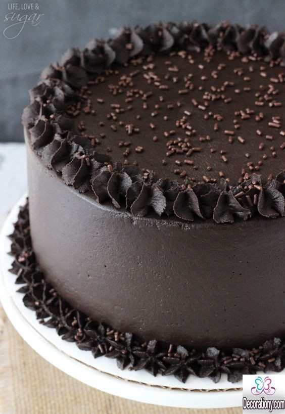 Dark Chocolate Cake
 17 Tasty Chocolate Cake Recipe Decorating ideas