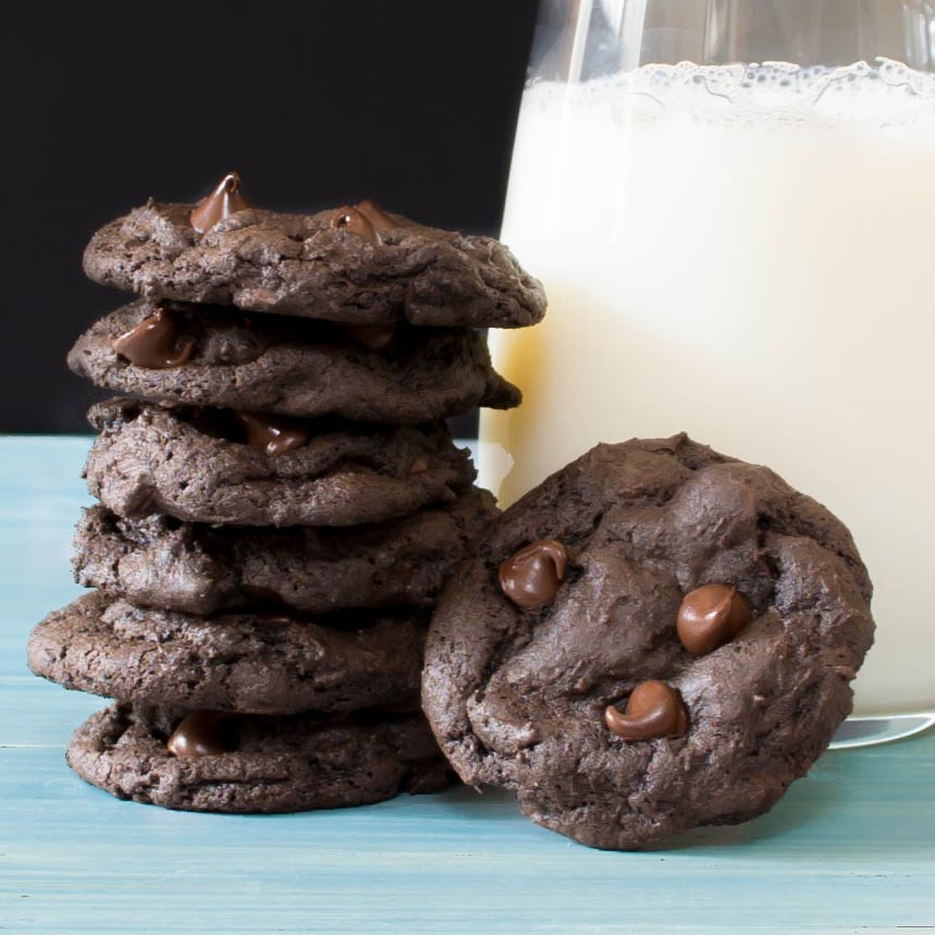 Dark Chocolate Chip Cookies
 Dark Chocolate Chocolate Chip Cookies