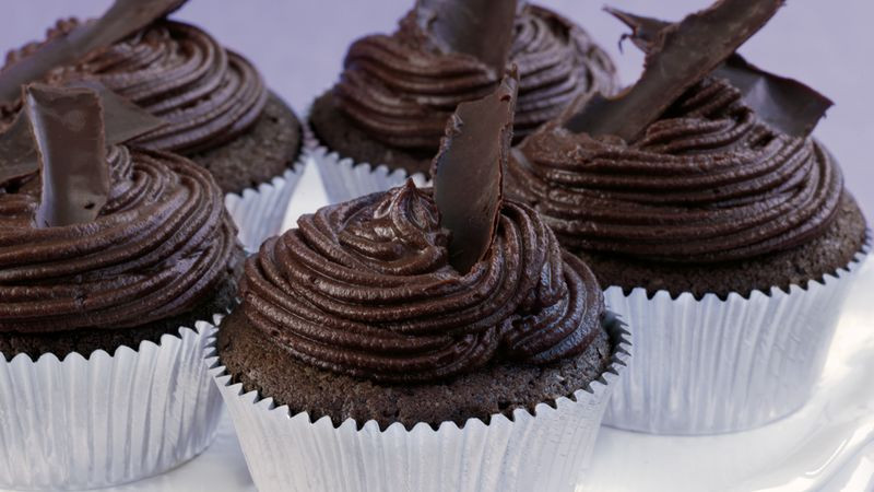 Dark Chocolate Cupcakes
 Dark Chocolate Cupcakes recipe from Betty Crocker