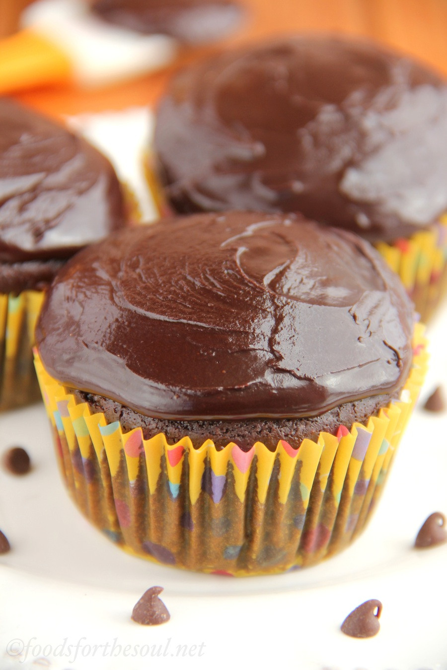 Dark Chocolate Cupcakes
 Skinny Double Dark Chocolate Cupcakes