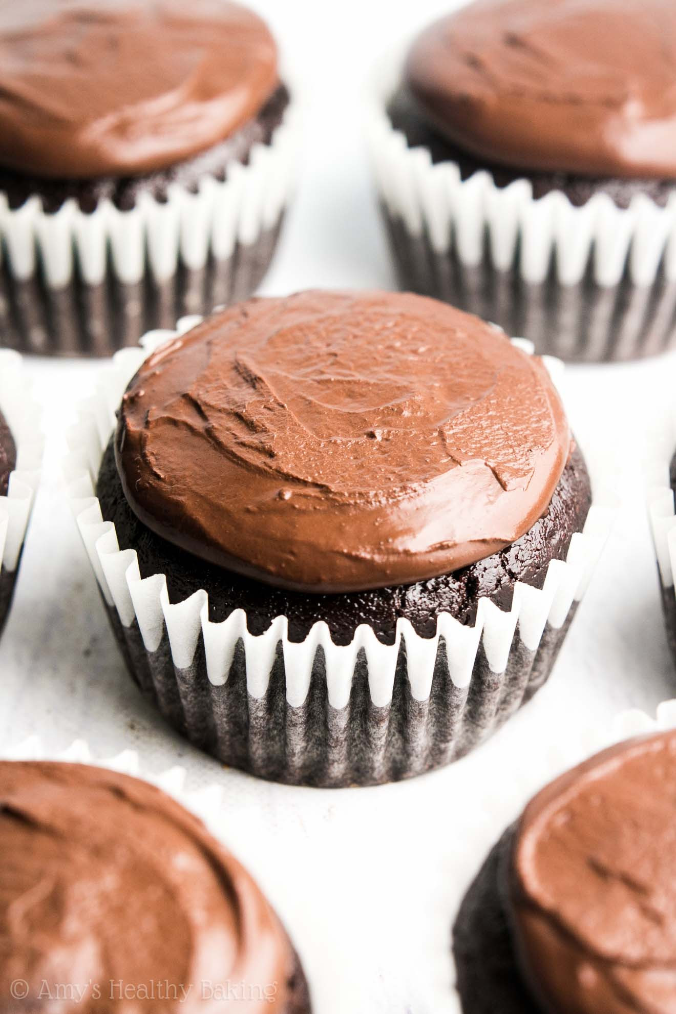 Dark Chocolate Cupcakes
 The Ultimate Healthy Dark Chocolate Cupcakes