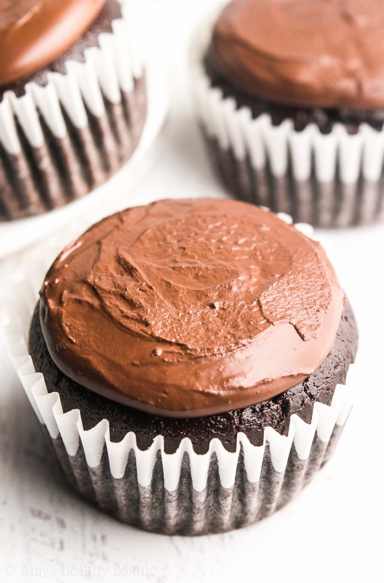 Dark Chocolate Cupcakes
 The Ultimate Healthy Dark Chocolate Cupcakes