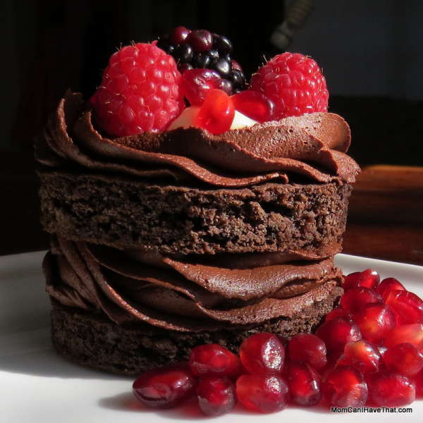 Dark Chocolate Desserts
 Dark and Seductive Triple Chocolate Cake With Berries and