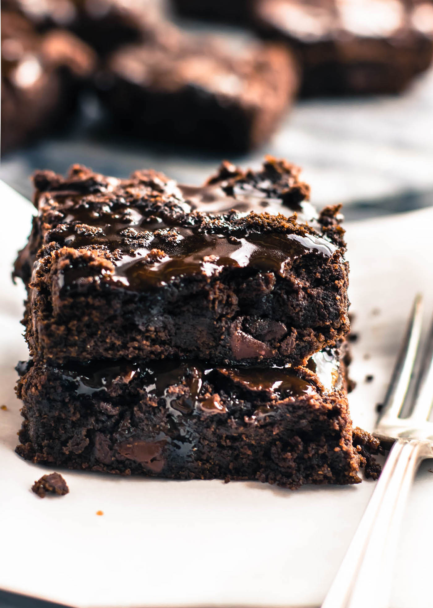 Dark Chocolate Desserts
 e Bowl Vegan Dark Chocolate Salted Caramel Brownies Paleo