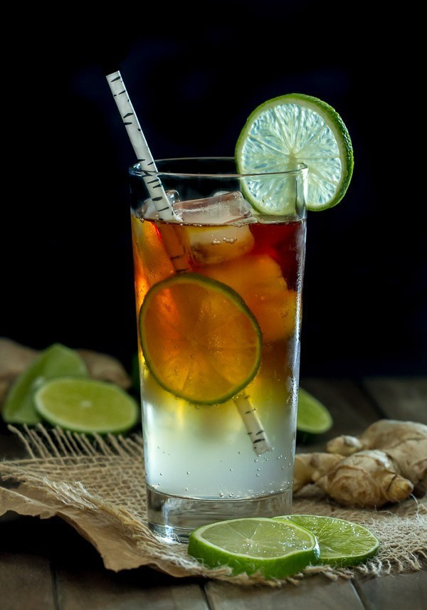 Dark Rum Drinks
 Dark and Stormy