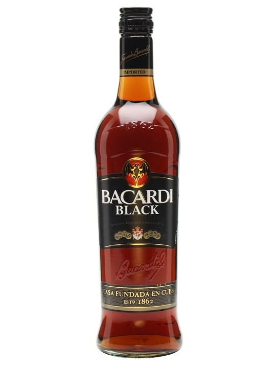 Dark Rum Drinks
 Bacardi Black Rum The Whisky Exchange