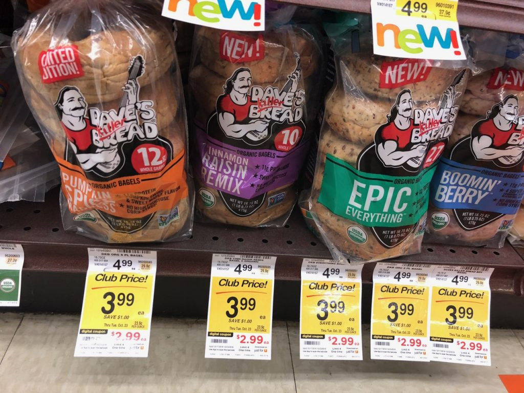 Dave'S Killer Bread Bagels
 Dave s Killer Organic Pumpkin Spice Bagels Just $1 49 at