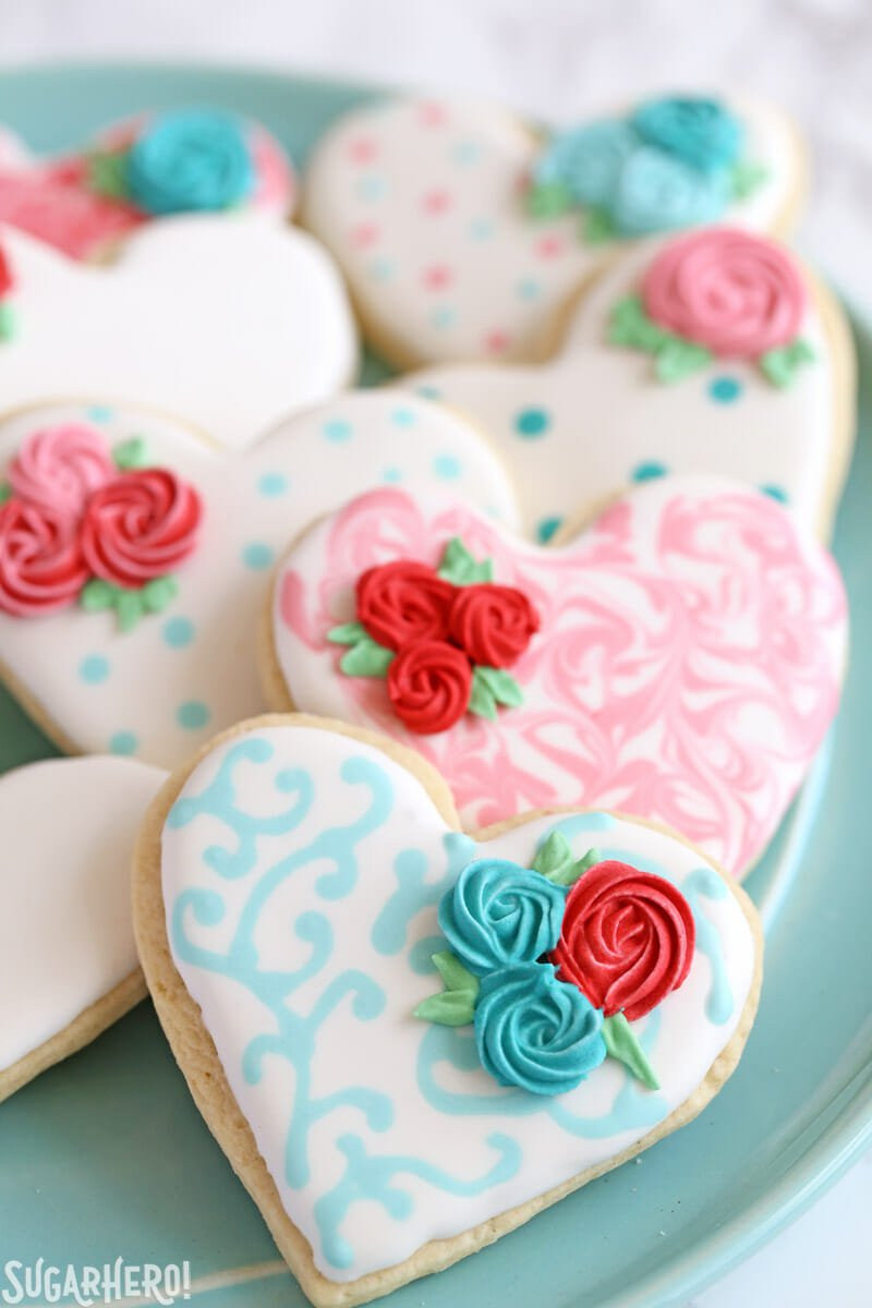 Decorated Sugar Cookies
 Valentine s Day Sugar Cookies SugarHero