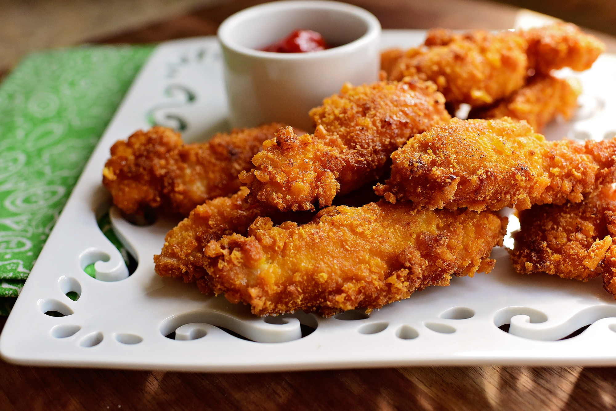 Deep Fried Chicken Strips
 Cap’n Crunch Chicken Strips