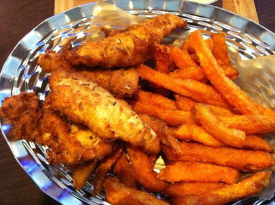 Deep Fried Sweet Potato Fries
 deep fried chicken and sweet potato fries Picture of All