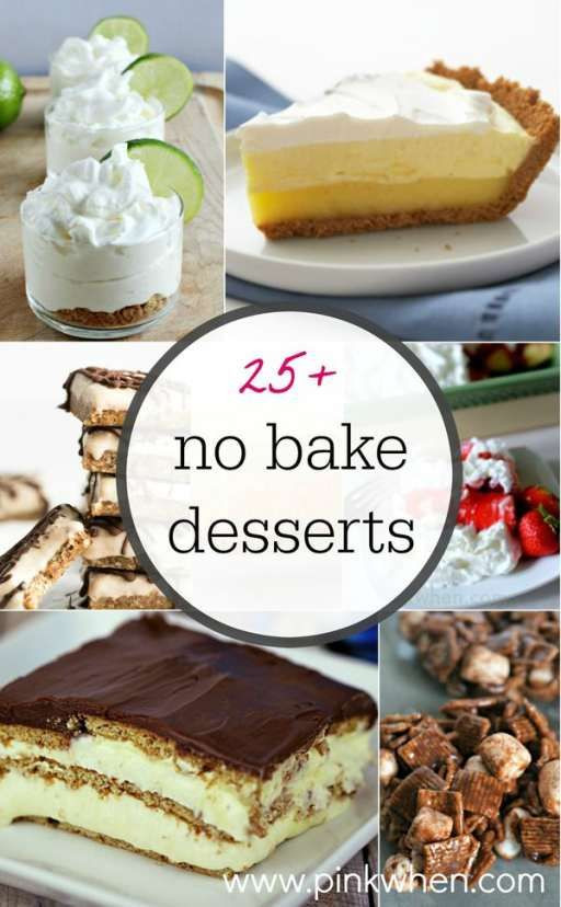 Delicious Easy Desserts
 25 easy and delicious no bake dessert ideas