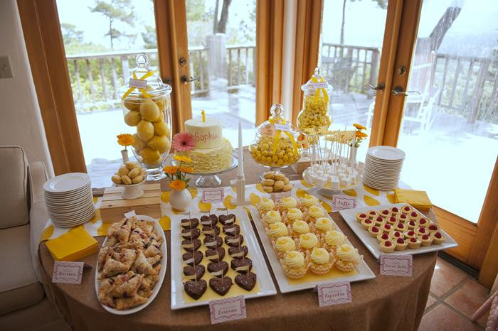 Dessert Bar Ideas
 Kara s Party Ideas Sunshine Birthday Party via Kara s