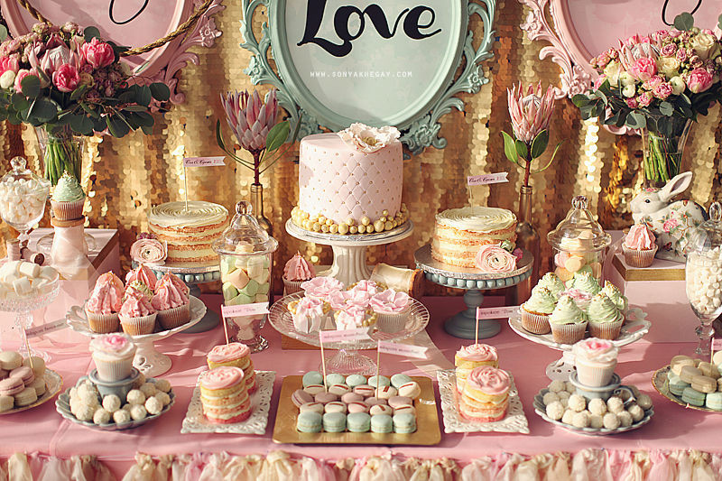 Dessert Bar Wedding
 Friday Faves Bridal Showers Dessert Bars and Hot Air