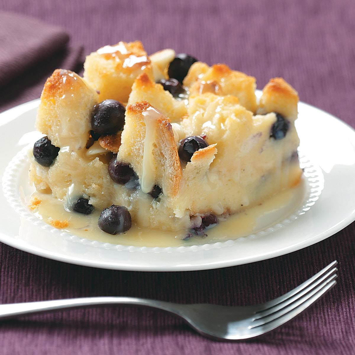 Dessert Bread Recipes
 Over the Top Blueberry Bread Pudding Recipe