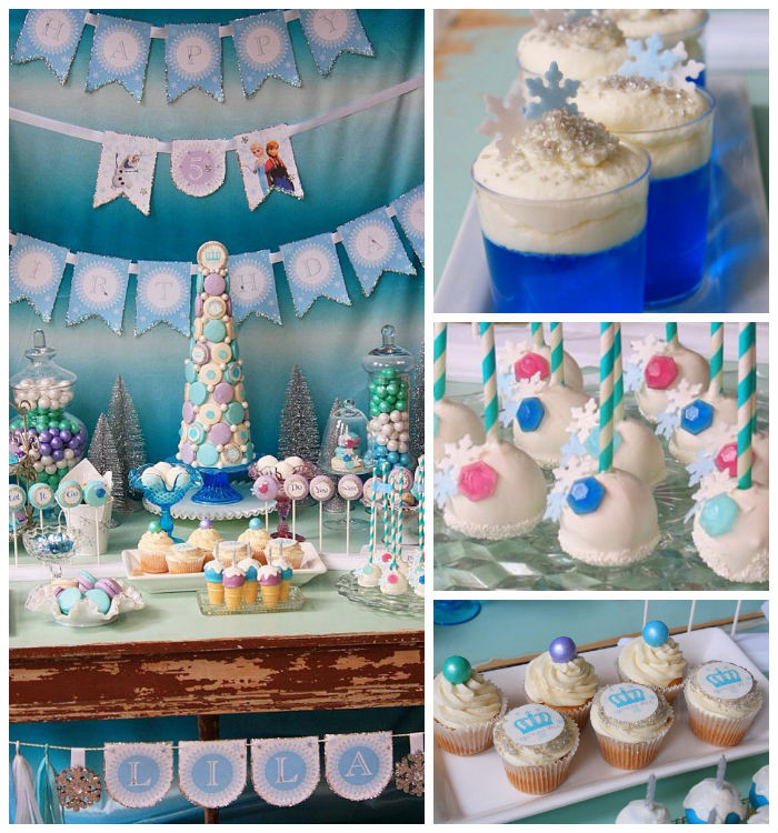 Dessert Buffet Ideas
 Kara s Party Ideas Frozen themed dessert buffet via Kara s