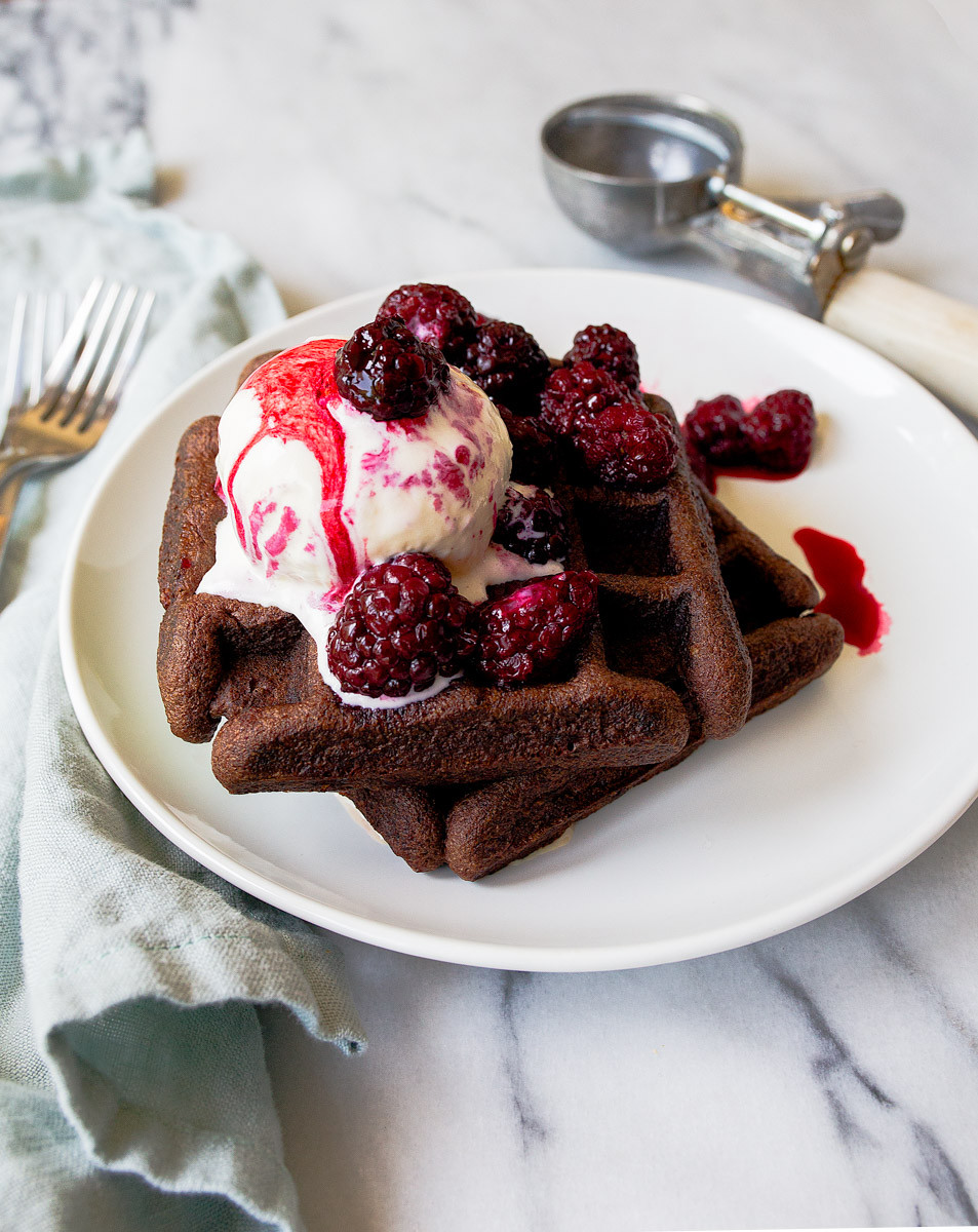 Dessert For Two
 Chocolate Waffles