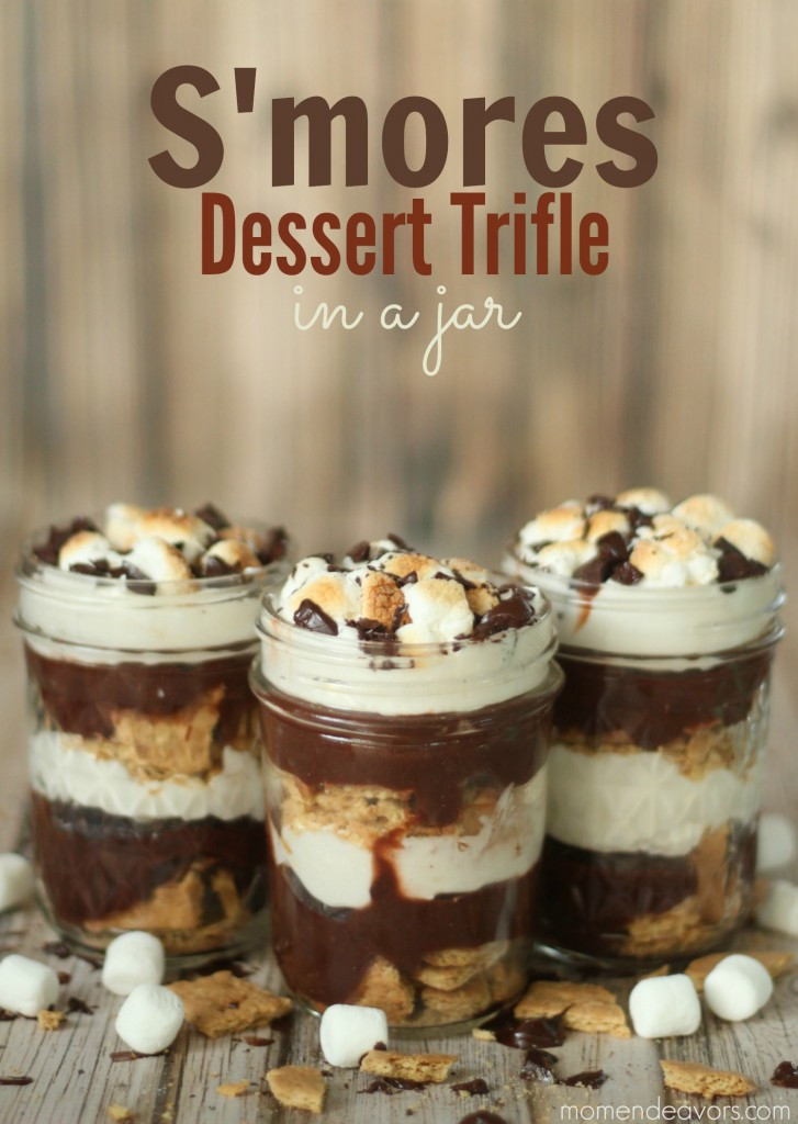 Dessert In A Jar Recipes
 S’mores Dessert Trifle in a Jar