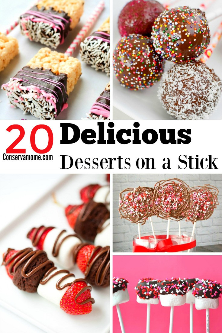 Dessert On A Stick
 20 Delicious Desserts on a Stick ConservaMom