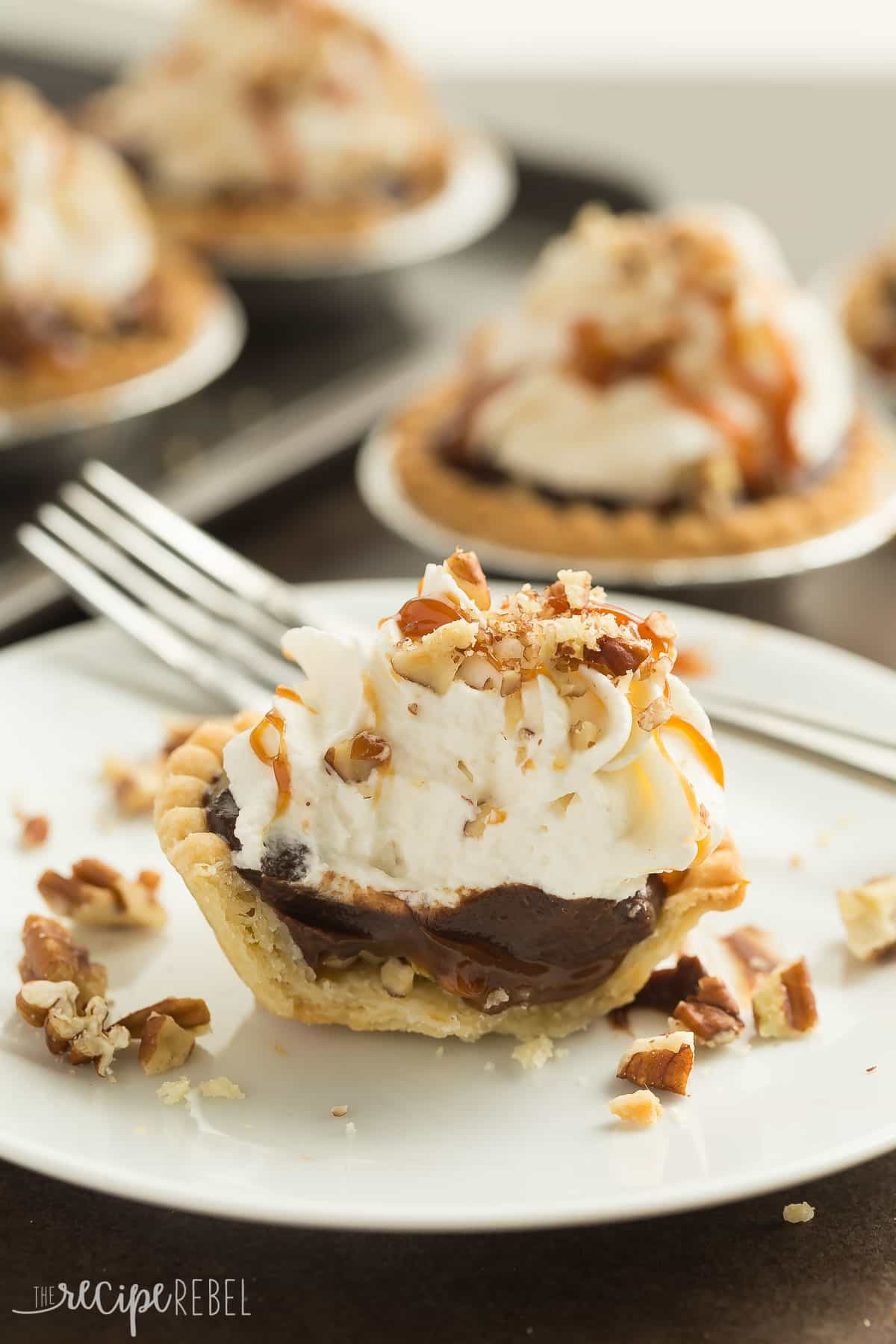 Dessert Pie Recipes
 Mini Turtle Pudding Pies Recipe