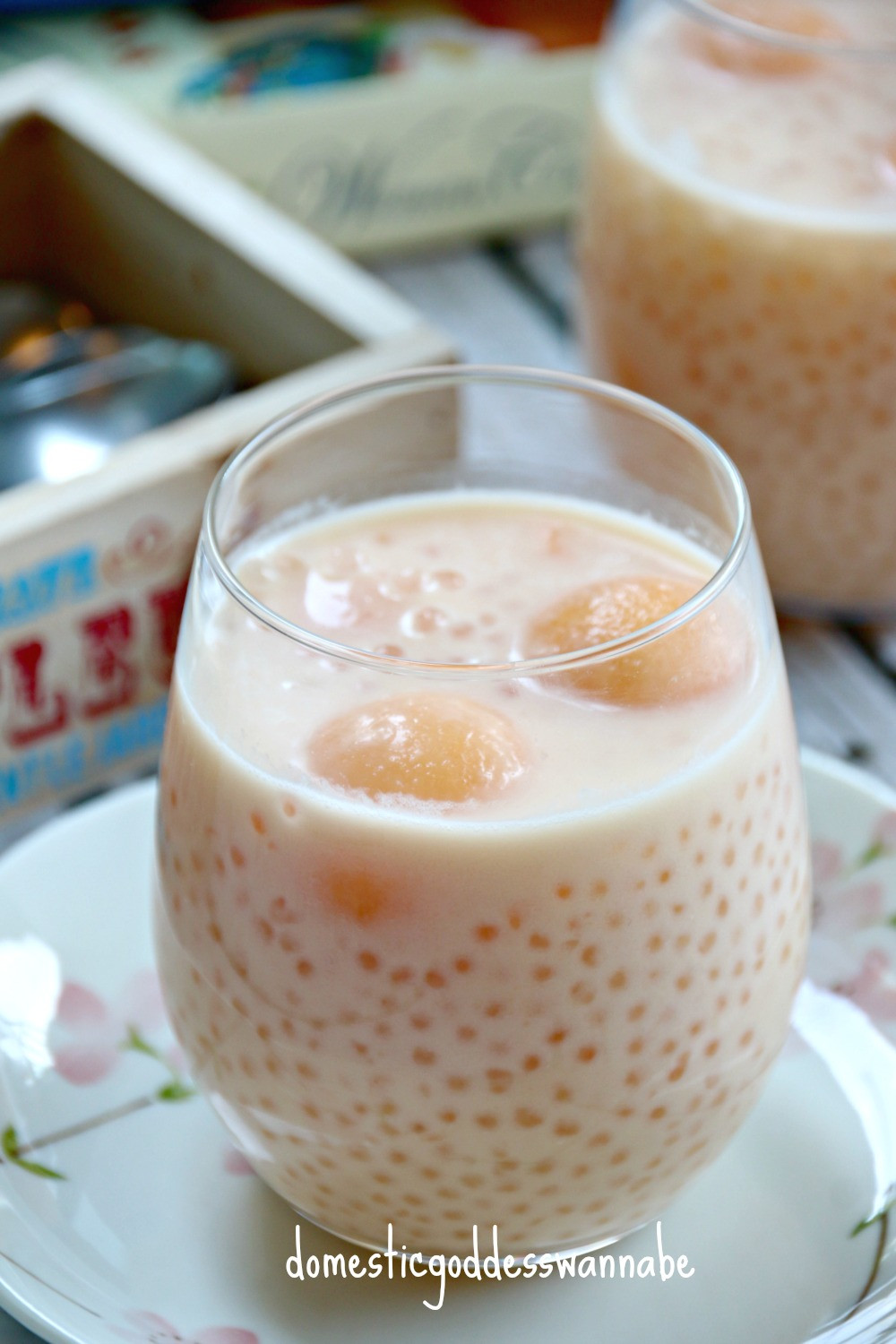 Dessert Recipes With Milk
 coconut milk and rock melon with sago