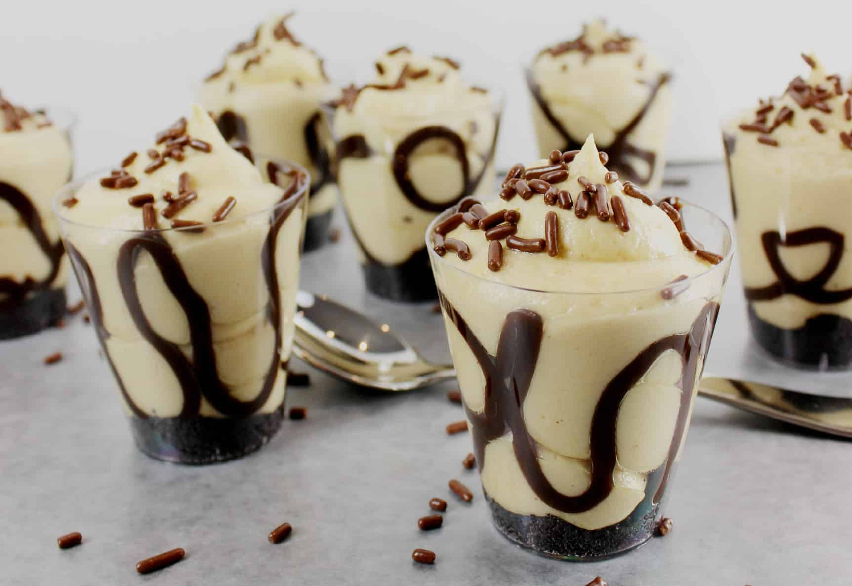 Dessert Shooter Cups
 Easy Peanut Butter Pie Dessert Shooters