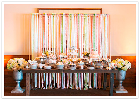 Dessert Table Backdrop
 Lake Tahoe wedding Lauren Greg Real Weddings