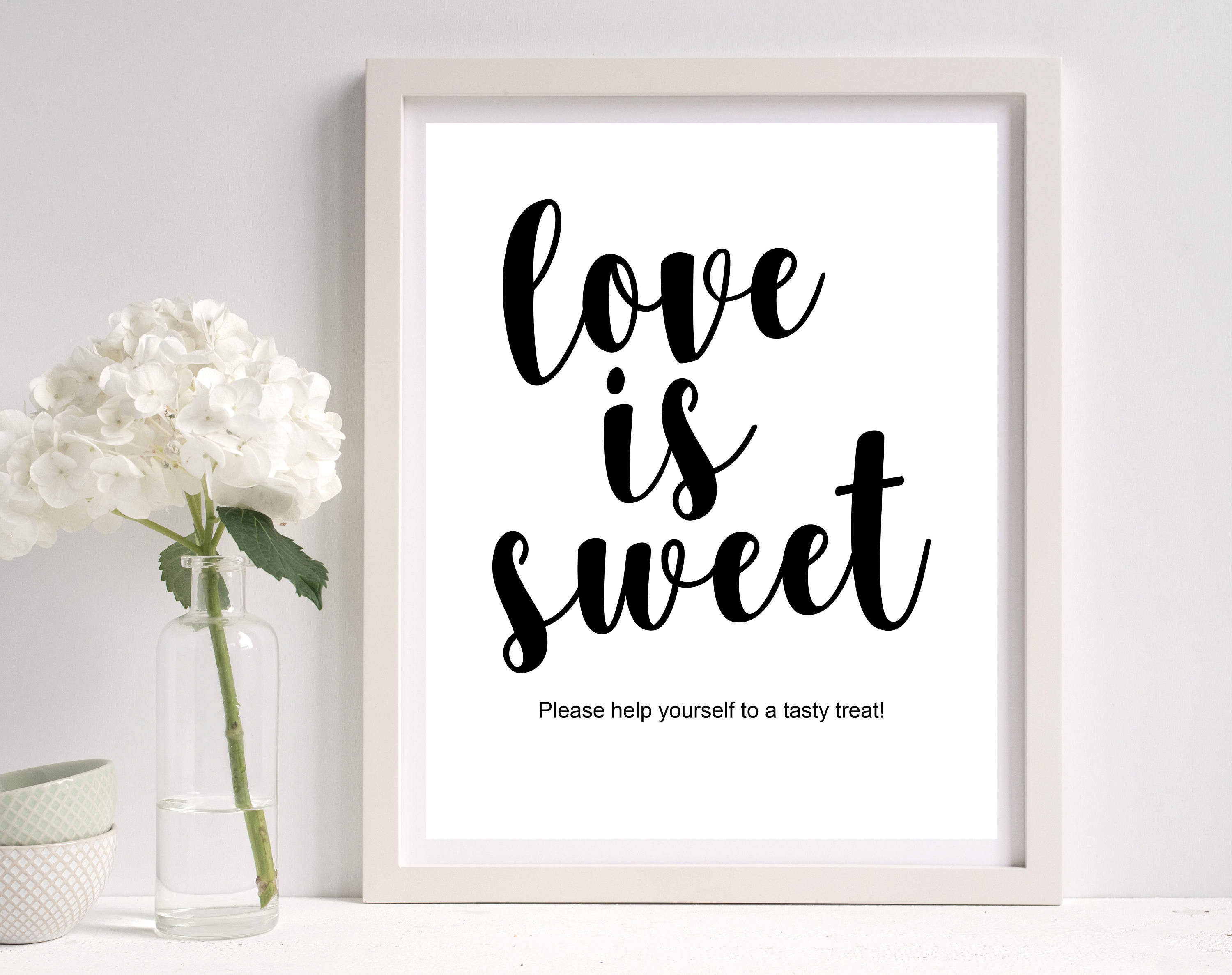 Dessert Table Sign
 Love is Sweet Sign Dessert Table Sign Template Sign