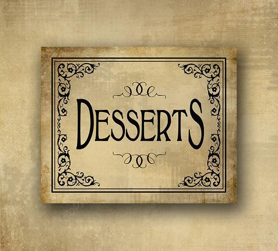 Dessert Table Sign
 Dessert Bar Sign Wedding Sweets table Wedding desserts