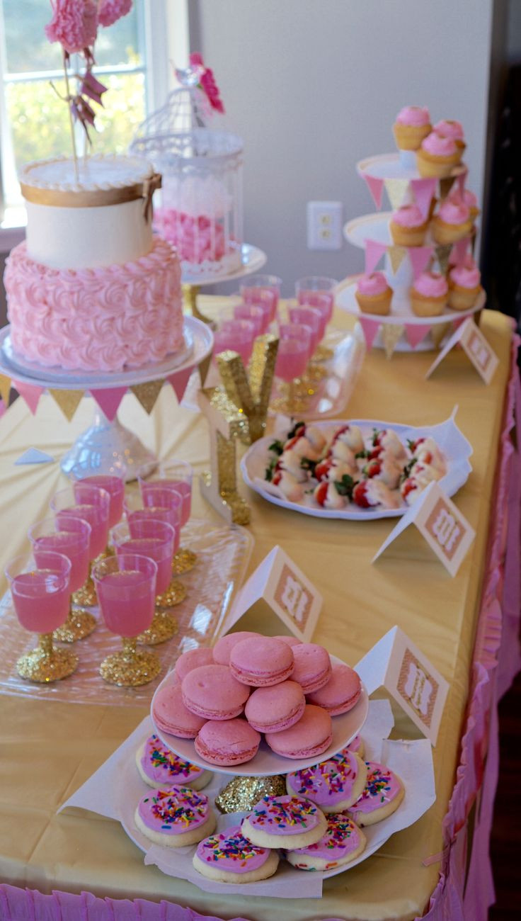 Desserts For Baby Shower
 21 best images about DIY Ideas for Pink and Gold Baby