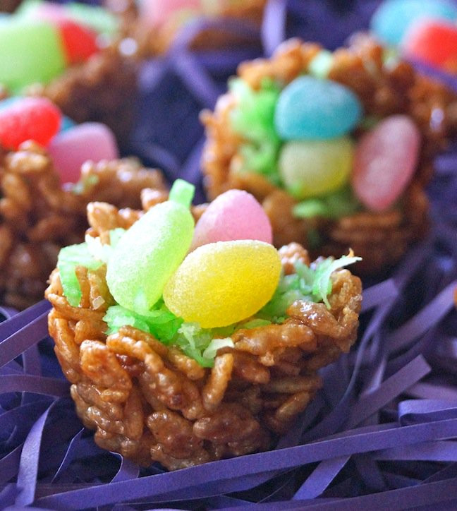 Desserts For Easter
 Easter Dessert Recipe Chocolate Rice Krispies Treats Nests
