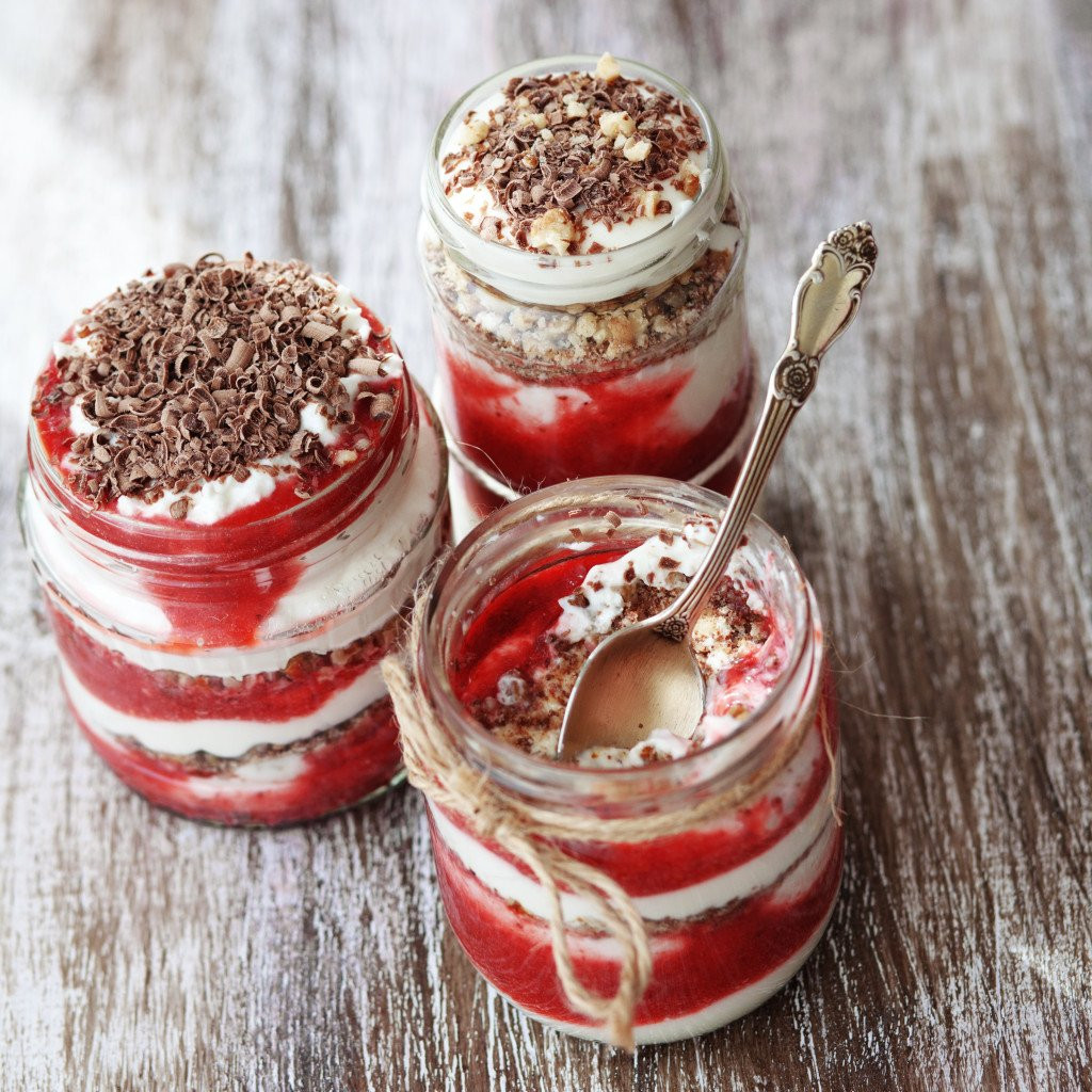 Desserts In A Jar
 Yummy Strawberry Dessert In A Jar Recipe