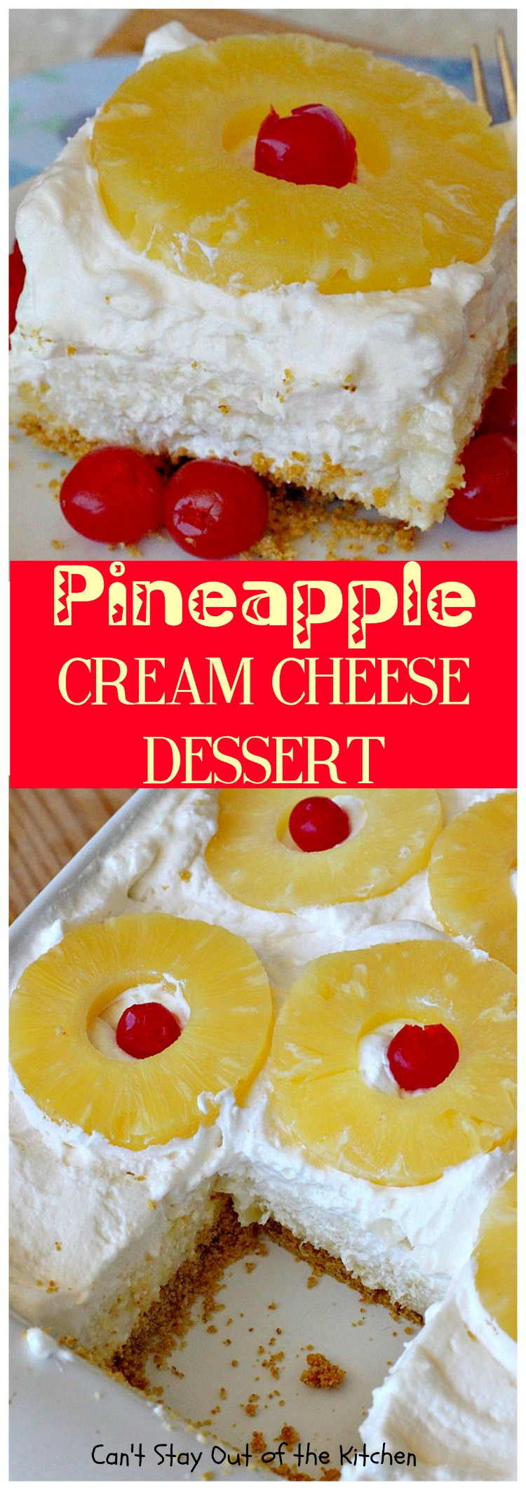 Desserts Made With Cream Cheese
 Pineapple Cream Cheese Dessert Can t Stay Out of the Kitchen