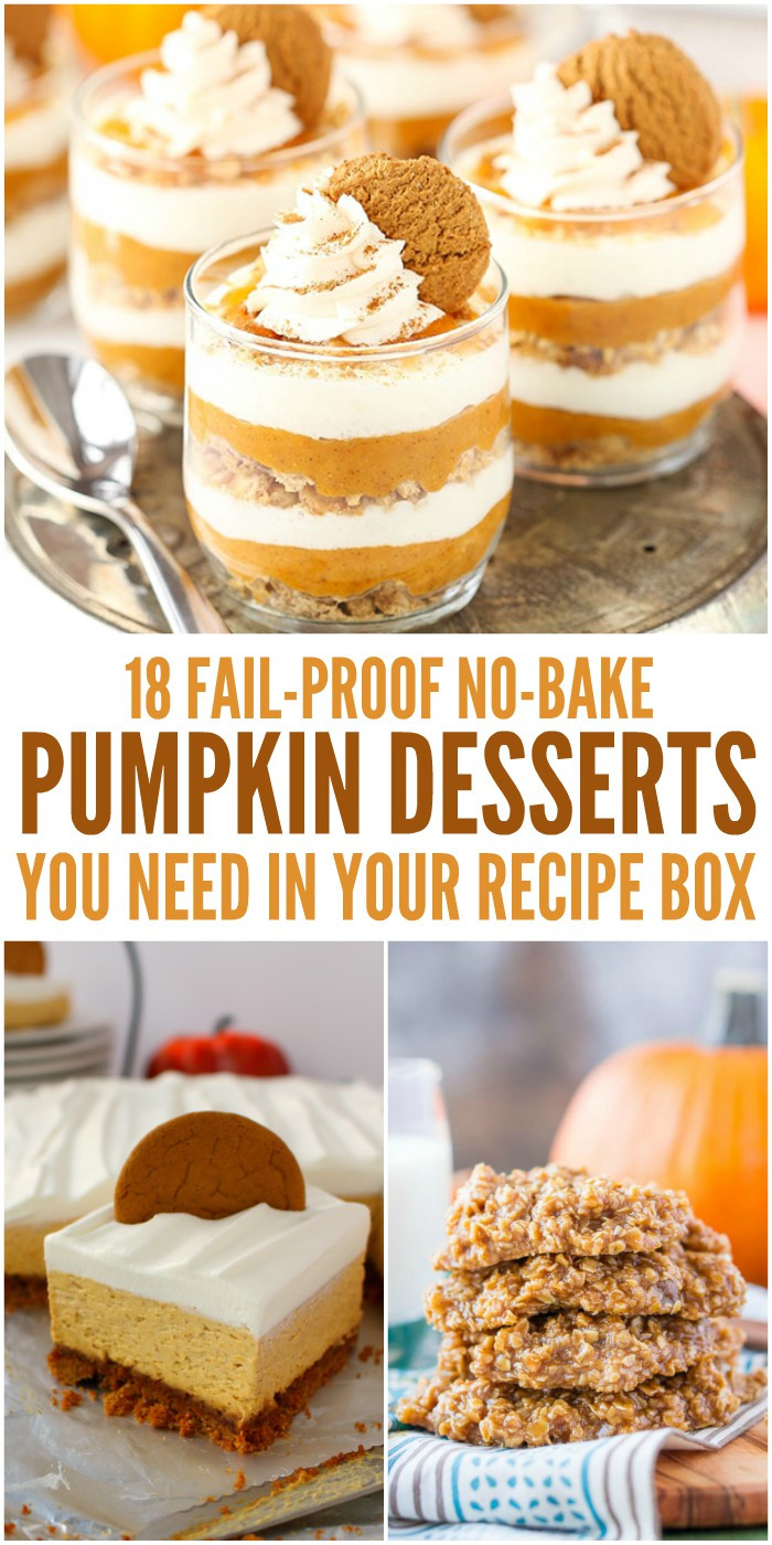 Desserts That Don'T Need Eggs
 18 No Bake Pumpkin Desserts You Need in Your Recipe Box