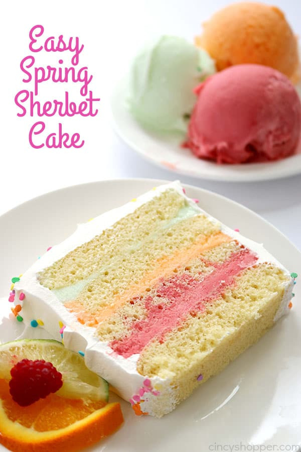 Desserts That Start With A
 Easy Spring Sherbet Cake CincyShopper