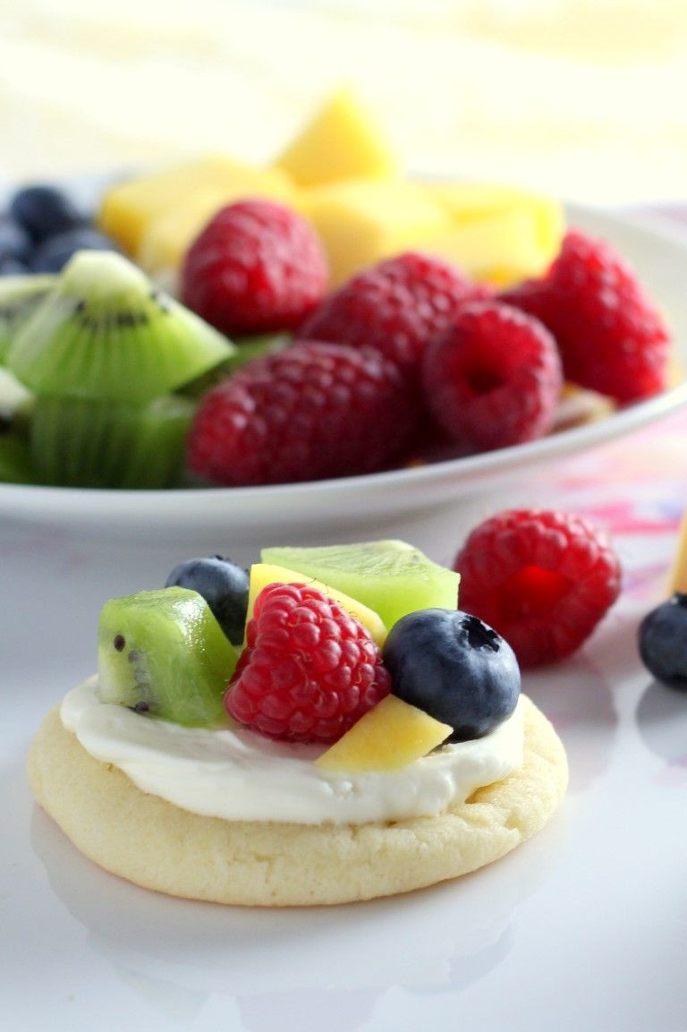 Desserts That Start With M
 Mini Sugar Cookie Fruit Pizzas start with a soft sugar