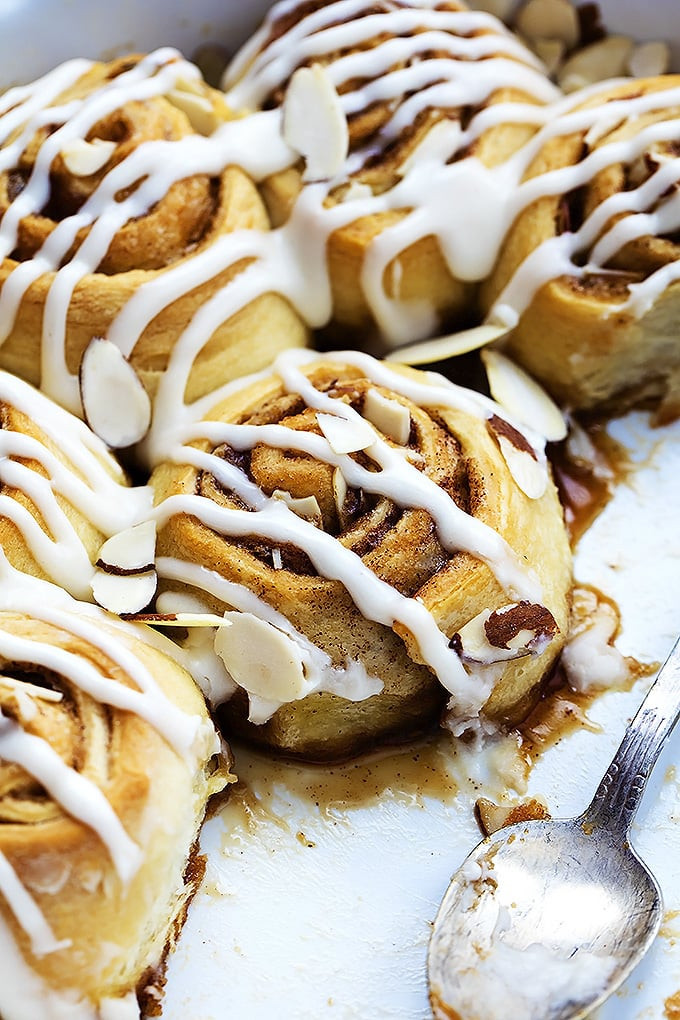 Desserts That Start With N
 Flaky Almond Cinnamon Buns