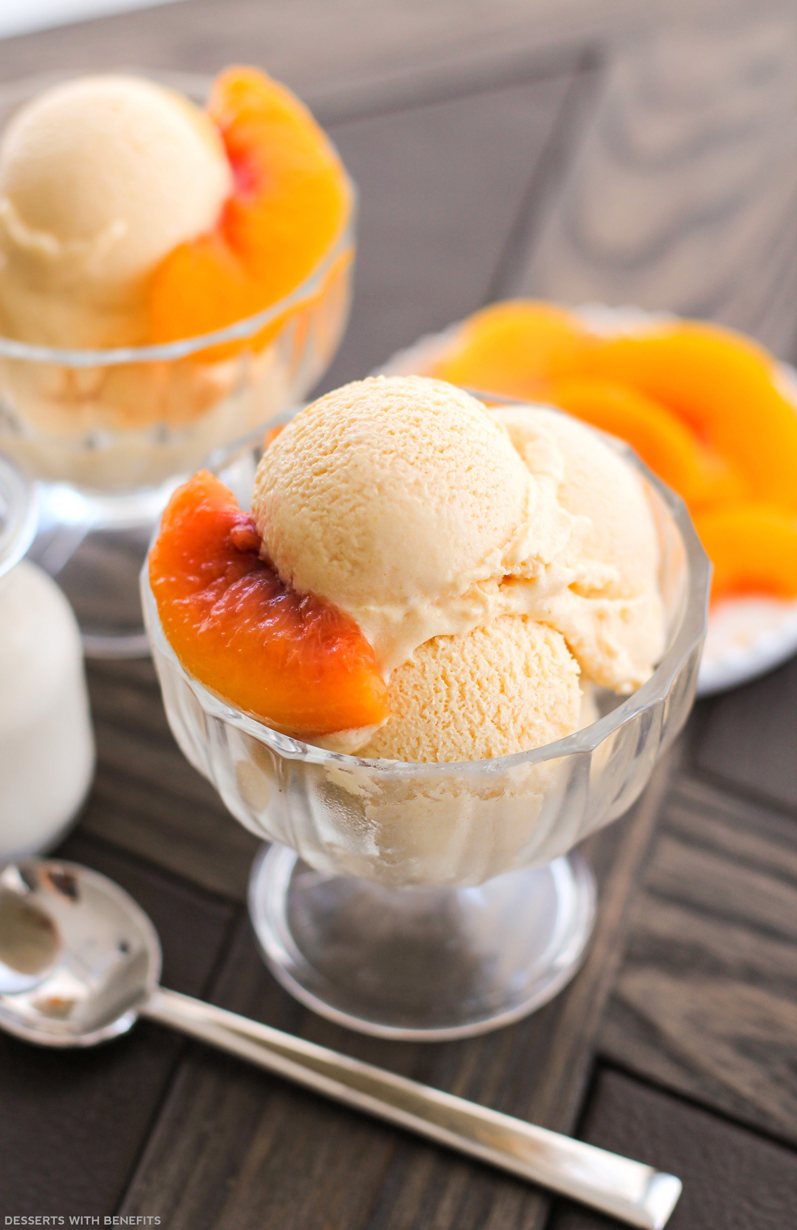 Desserts With Peaches
 Healthy Peaches and Cream Ice Cream Recipe No Sugar Added