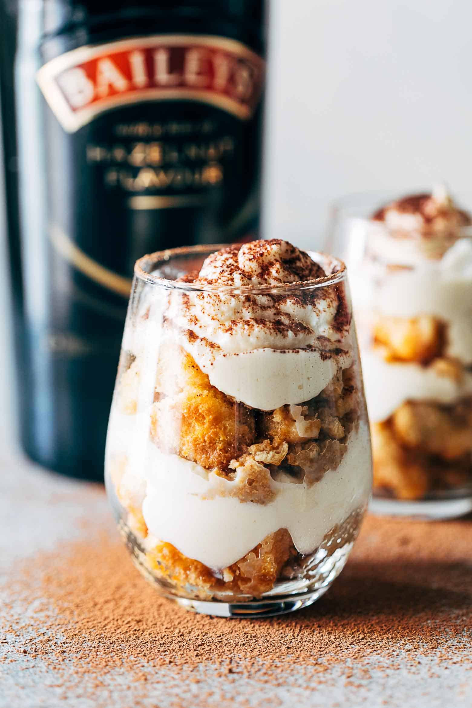 Desserts Without Eggs
 Easy Baileys Tiramisu Trifle Cups Without Eggs Eggless