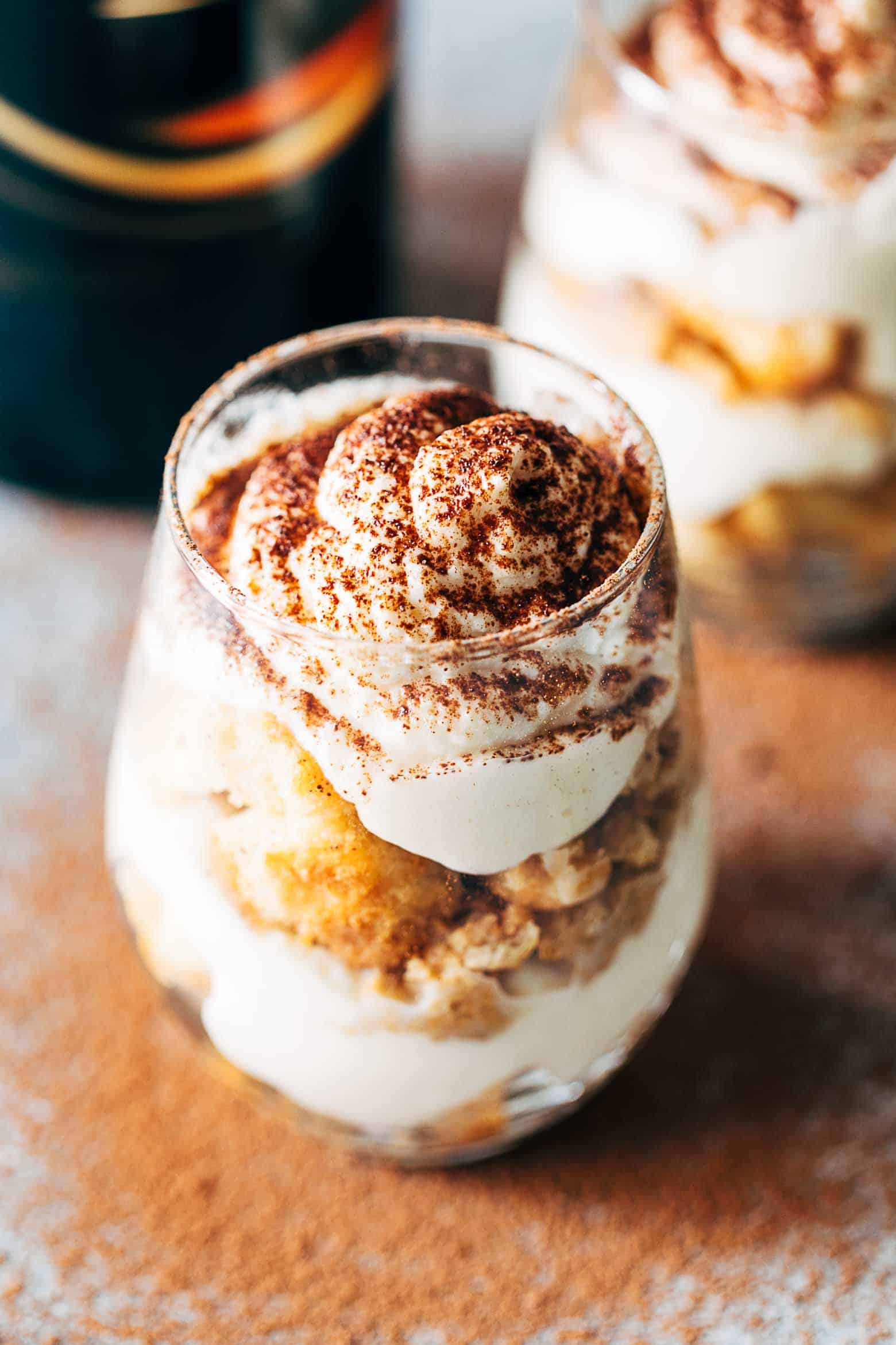 Desserts Without Eggs
 Easy Baileys Tiramisu Trifle Cups Without Eggs Eggless