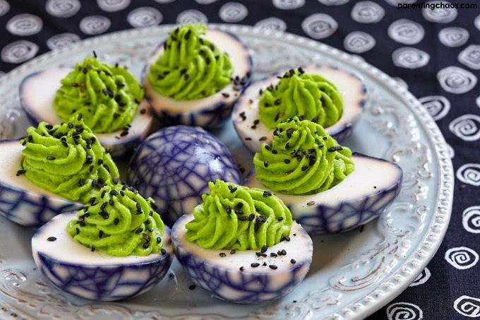 Deviled Eggs Halloween
 Deliciously Rotten Deviled Eggs ⋆ Parenting Chaos